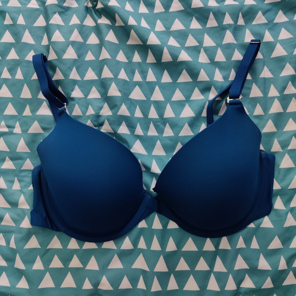 Sold Out Used Memorable Full Coverage Blue T-shirt Bra 36C | Soma